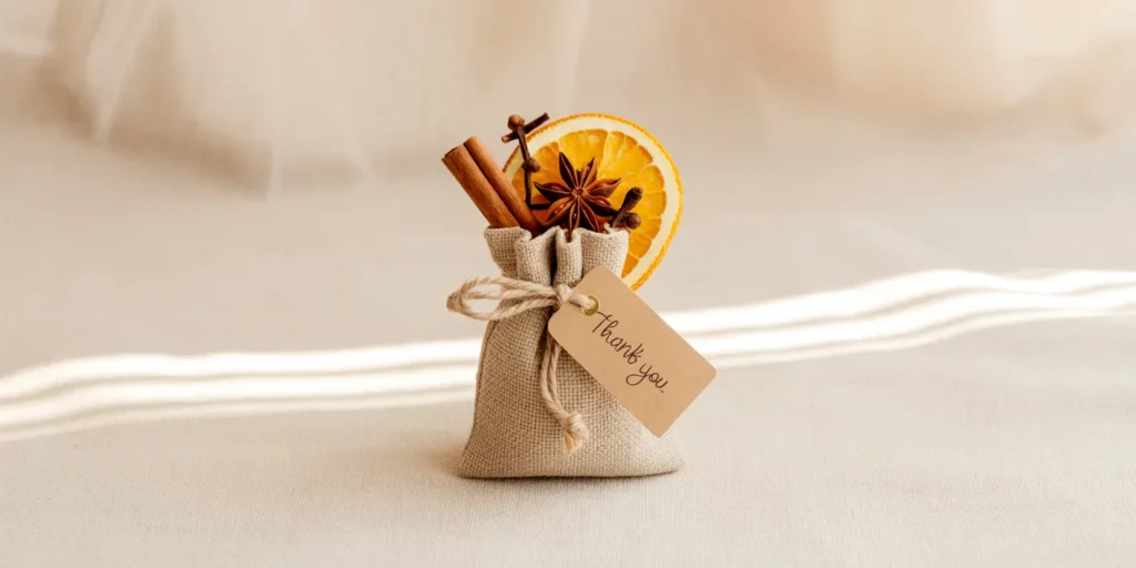 Fall simmer pot kit with dried oranges & cinnamon – fast, fragrant DIY Thanksgiving hostess gift

